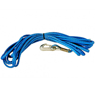 DYNA fiber rope blue with sewn-in load hook Ø 8 mm, length 10 m