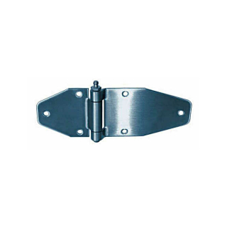 Stainless steel door hinge 65 x 118 x 73 x 3 mm