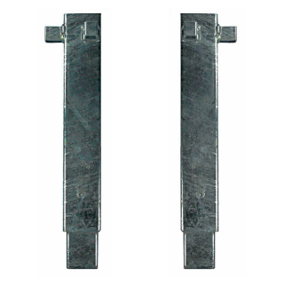 Steel corner stanchions for drop sides