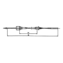 AL-KO Bowden cables detachable, bell 25.5mm from year 1/89, RB 3082/3062 HL 1100 mm / GL 1360 mm