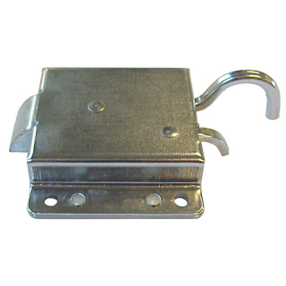 Latch screw lock with pull lever