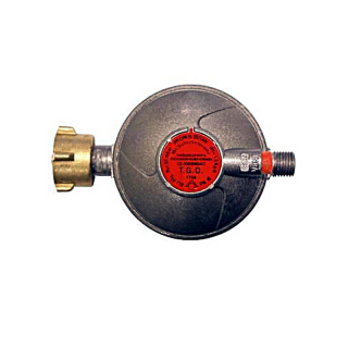 Caravan regulator D 68, 50 mbar, ventilation cap