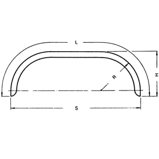 Double axle mudguard profile 12/40