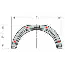 AL-KO single-axle mudguard profile 12/40