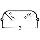 AL-KO single-axle mudguard profile 12/40