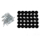 Fastening set for nets & tarpaulin round buttons