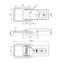 SPP - eccentric lock, ZB-07, 174 mm, round bracket,...