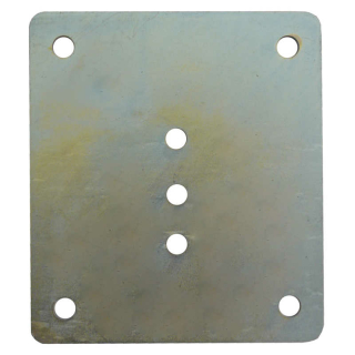 Counter plate for lashing troughs