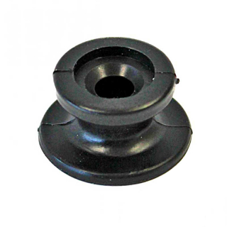 Round button plastic Ø 24mm black