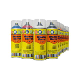 Brantho Korrux "3 in 1" 400 ml spray can traffic red RAL 3020