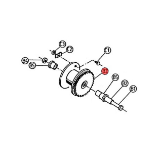 Gear wheel AL-KO cpl. Type 501