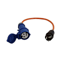 Adapter cable CEE coupling / Schuko plug