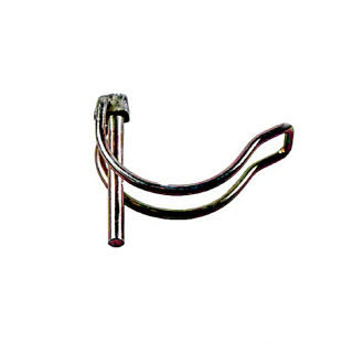 Cotter pin 11.0 x 45 mm, for 40 mm tube, yellow chrome-plated