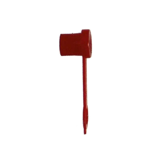 Protective caps PVC signal red for conical grease nipples with retaining tab