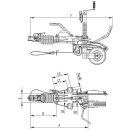 Overrun device KNOTT KFG35 2700-3500 kg support wheel