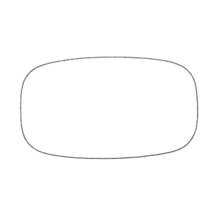 Mirror glass unheated mirror 418159