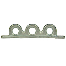 Partition wall bracket 3-hole 190 x 25 mm