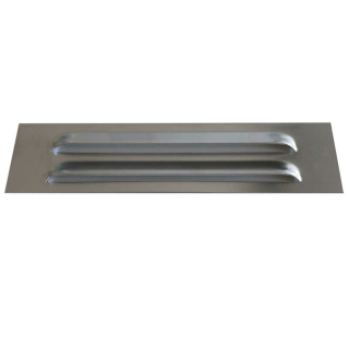 Gill vent, aluminum, bright rolled 310 x 80 mm