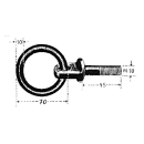 Eyelet screw vz. M10 x 45 mm with ring