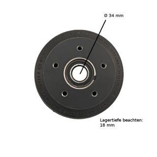 Brake drum suitable for BPW 200 x 50, wheel connection: 112 x 5 holes S 2005-5 RASK ECO