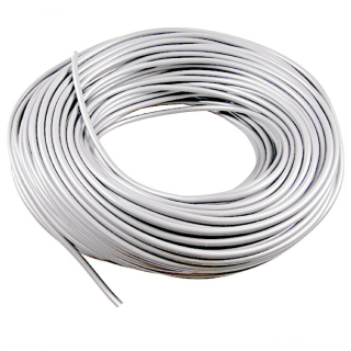 Plastic tarpaulin rope 8 mm, transparent, (sold by the meter)