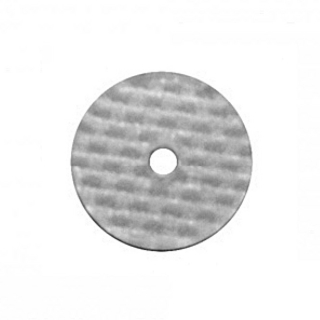 Rivet base made of polyethylene, 17.5 mm, color: gray