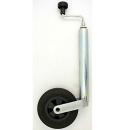 Support wheel 150 kg galvanized Ø 48 mm tube