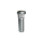 Corrugated wheel bolts M 10 x 1.25 x 35 mm, corrugation 12 mm