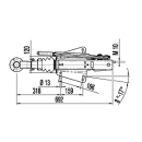 DIN towing eye AL-KO 251 SA 1500 kg - 2700 kg at the top 1637/2051