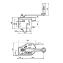 AL-KO 351 OPTIMA winch boat winch hand winch 350 kg