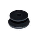 Round button 6/8 mm rope, plastic, mountable on both sides, Ø 30 mm