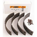 4 x brake pads 230 x 40 with rivets for Peitz S 234 R + R...