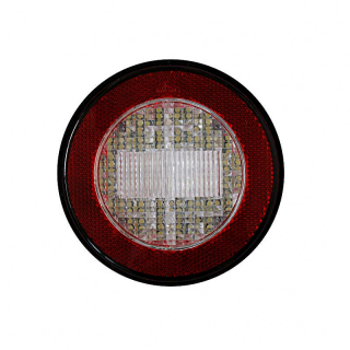 Reversing light with reflector red, 730/12 LED, 500 mm connection cable