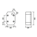 Flexipoint l, white marker light with reflector